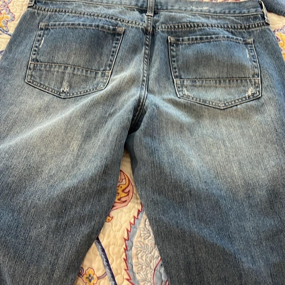 Gap slim boyfriend 14/32R jeans light wash straight leg like new jeans - Picture 7 of 7